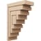 Ekena Millwork 10"W x 20"D x 30"H Classic Landon Rough Cedar Woodgrain TimberThane Corbel, Primed Tan CORUR10X20X30LANRCPR - alternate 1